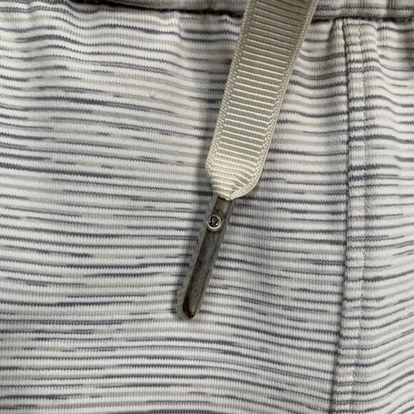 Lululemon Pants Womens 6 White Gray On the Fly 7/8 Space Dye Drawcord Pockets - Picture 5 of 14